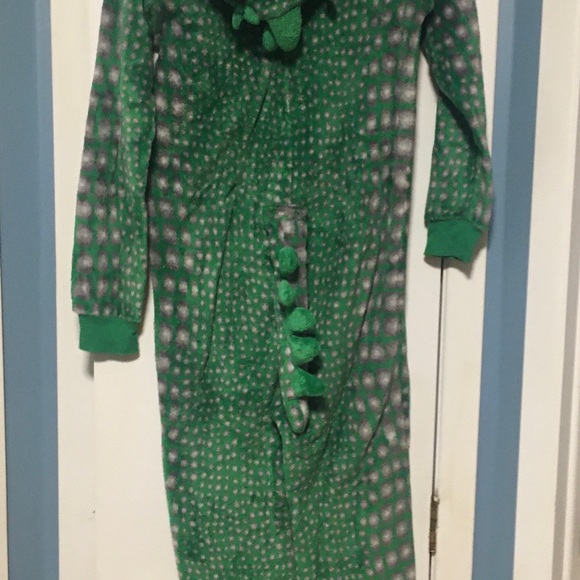 Boys dinosaur zip up pajama - Picture 2 of 2